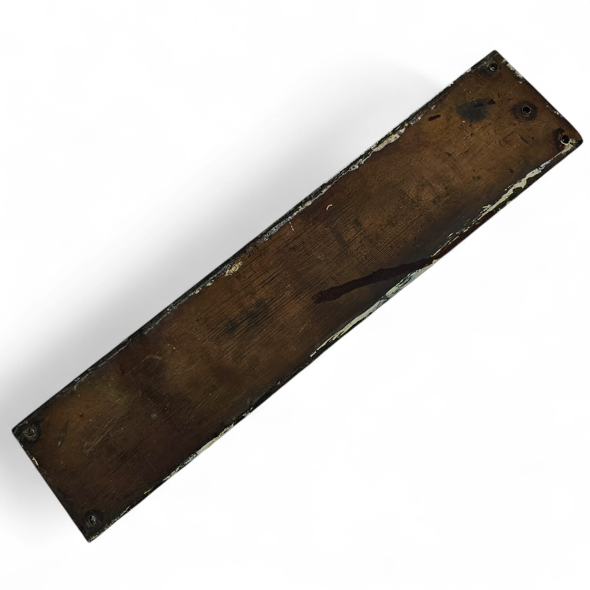 TRADESMENS ENTRANCE Bronze and Enamel Door Plaque