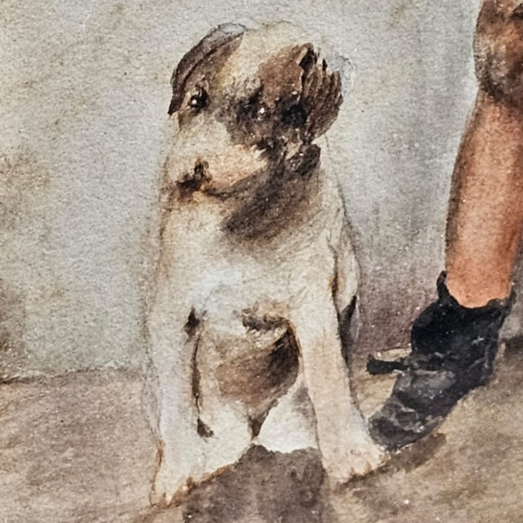 Urchin & Puppy Watercolour