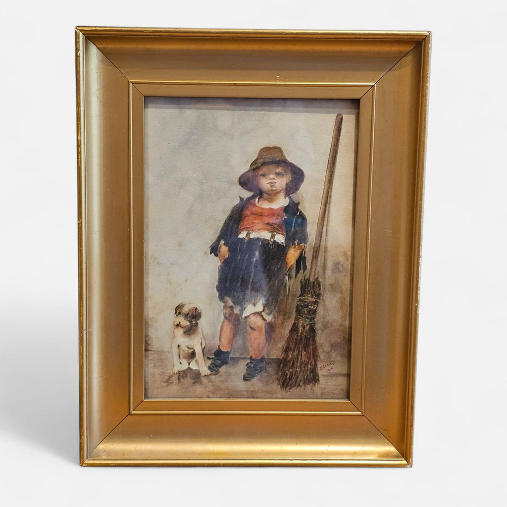 Urchin & Puppy Watercolour