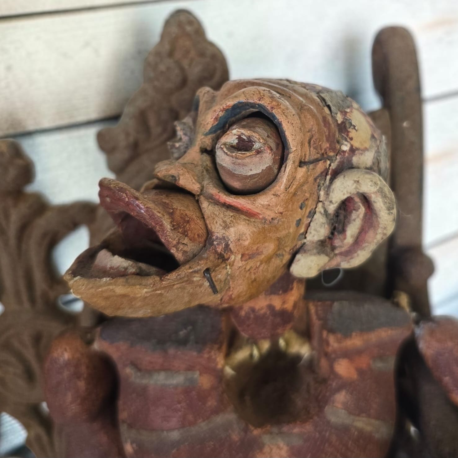 Folk Art Monkey Puppet