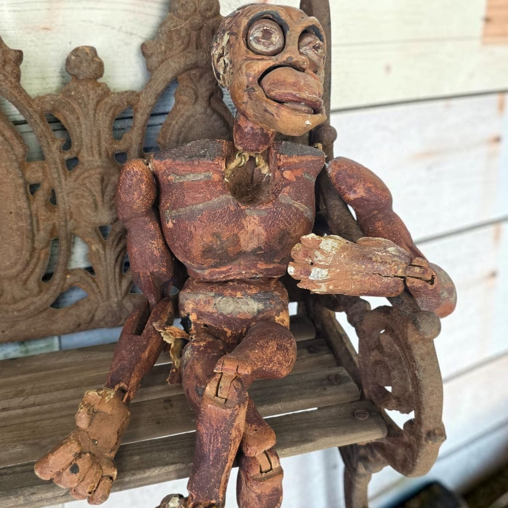 Folk Art Monkey Puppet
