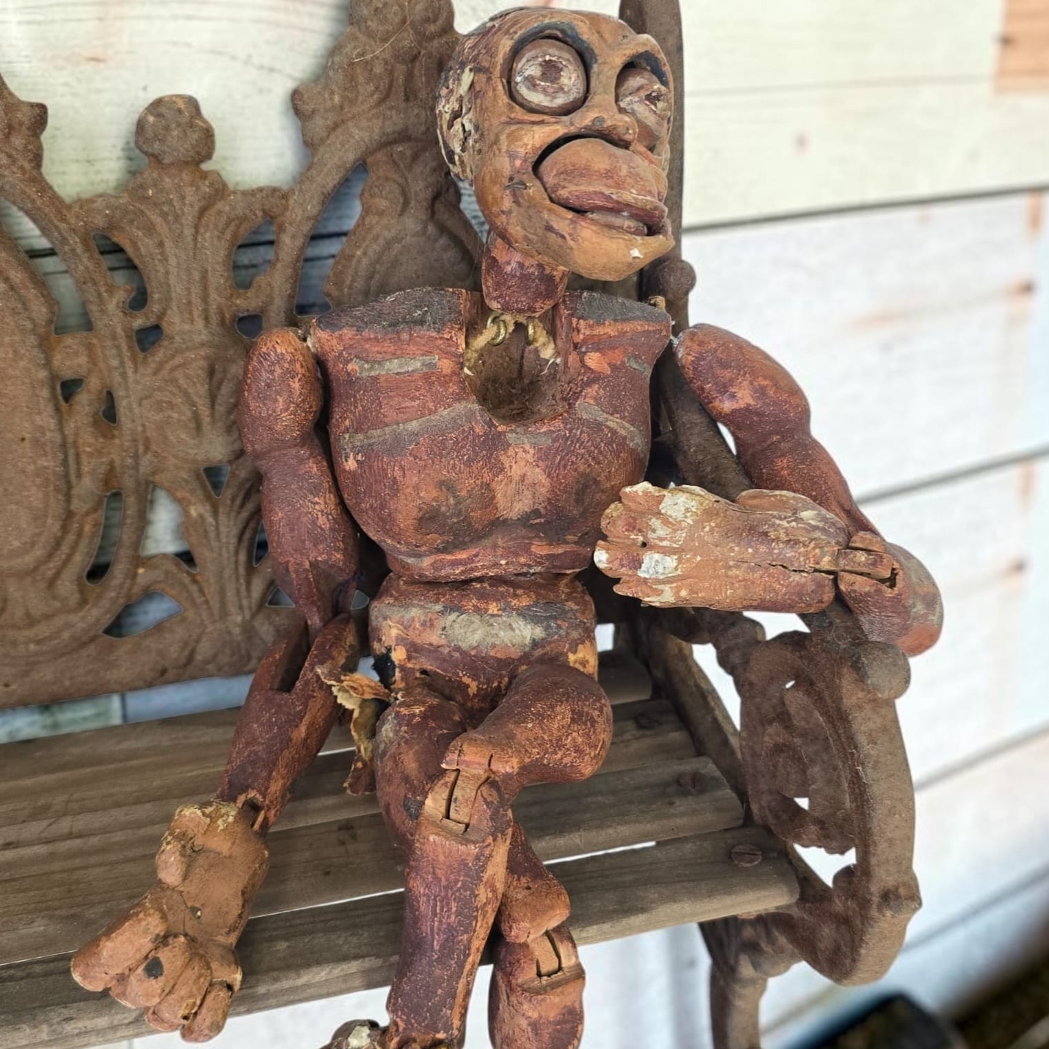Folk Art Monkey Puppet