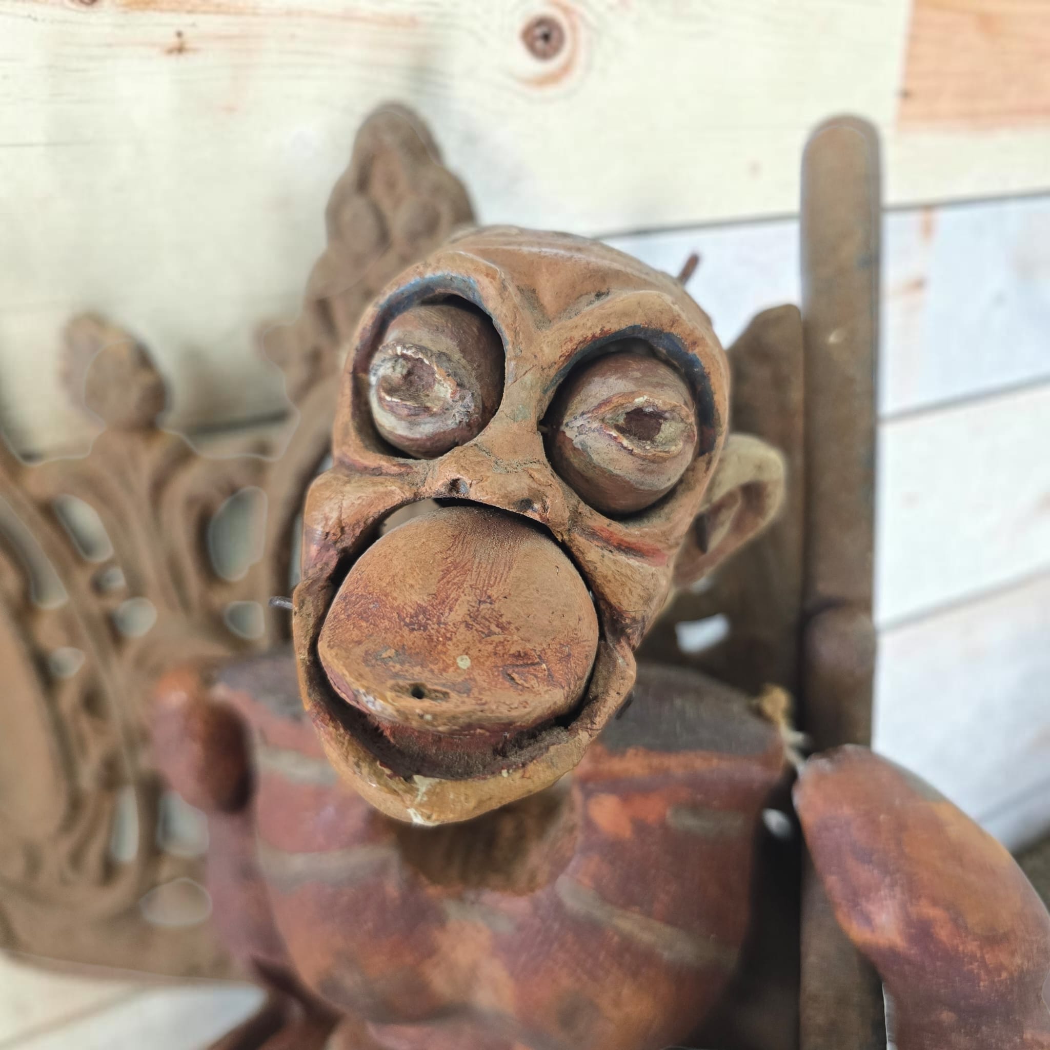 Folk Art Monkey Puppet
