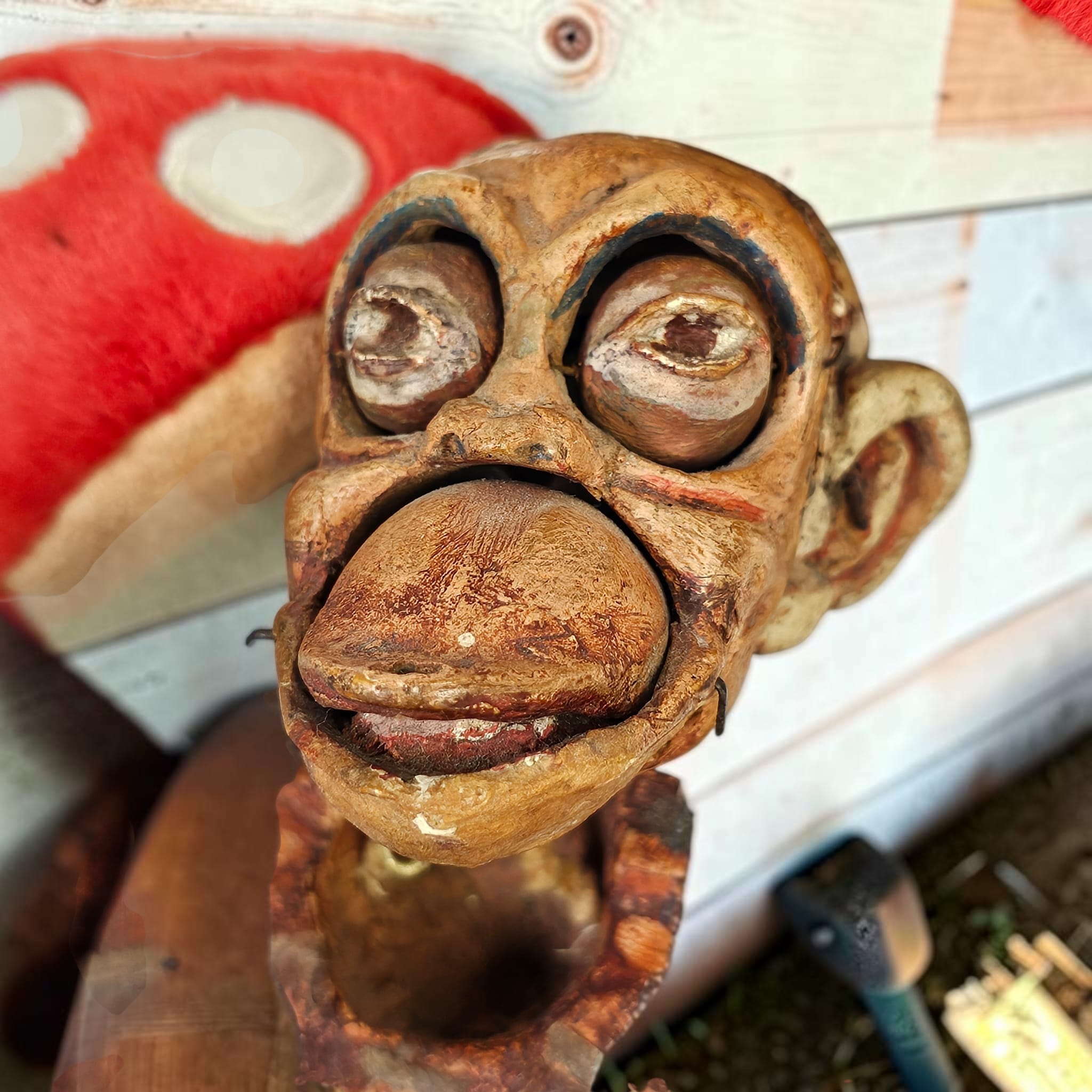 Folk Art Monkey Puppet