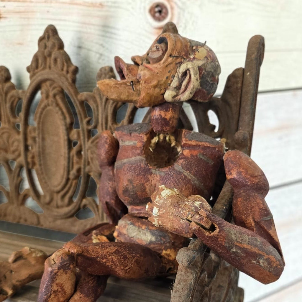 Folk Art Monkey Puppet