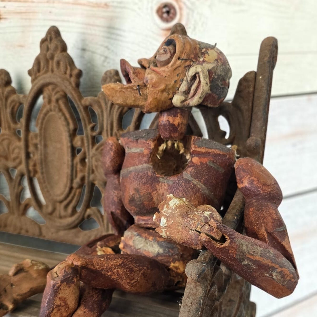 Folk Art Monkey Puppet
