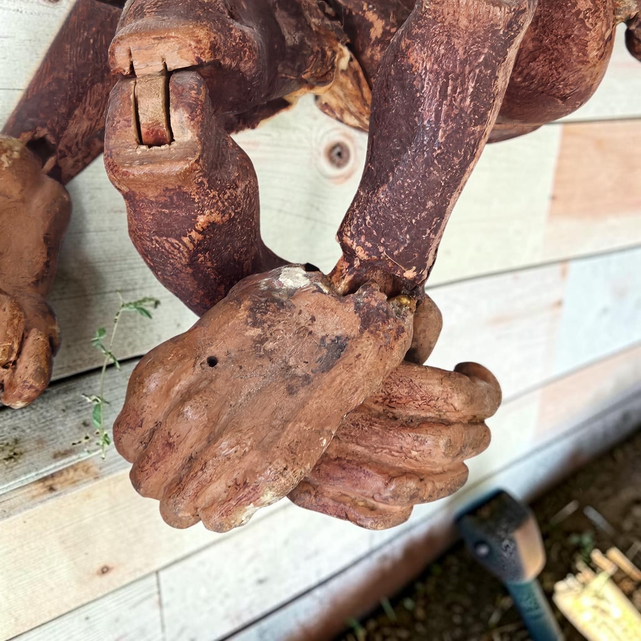 Folk Art Monkey Puppet