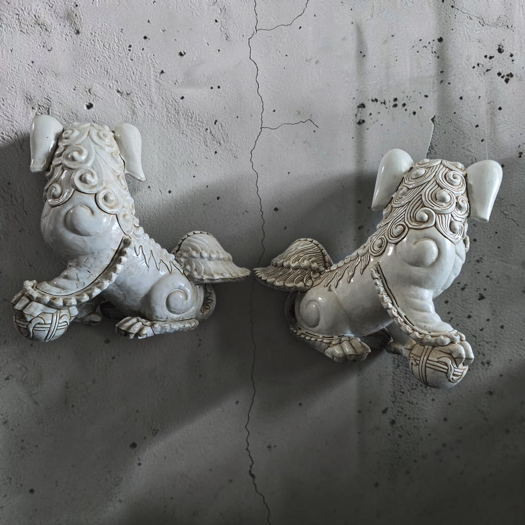 Ceramic Temple Guardian Lions (Shishi)