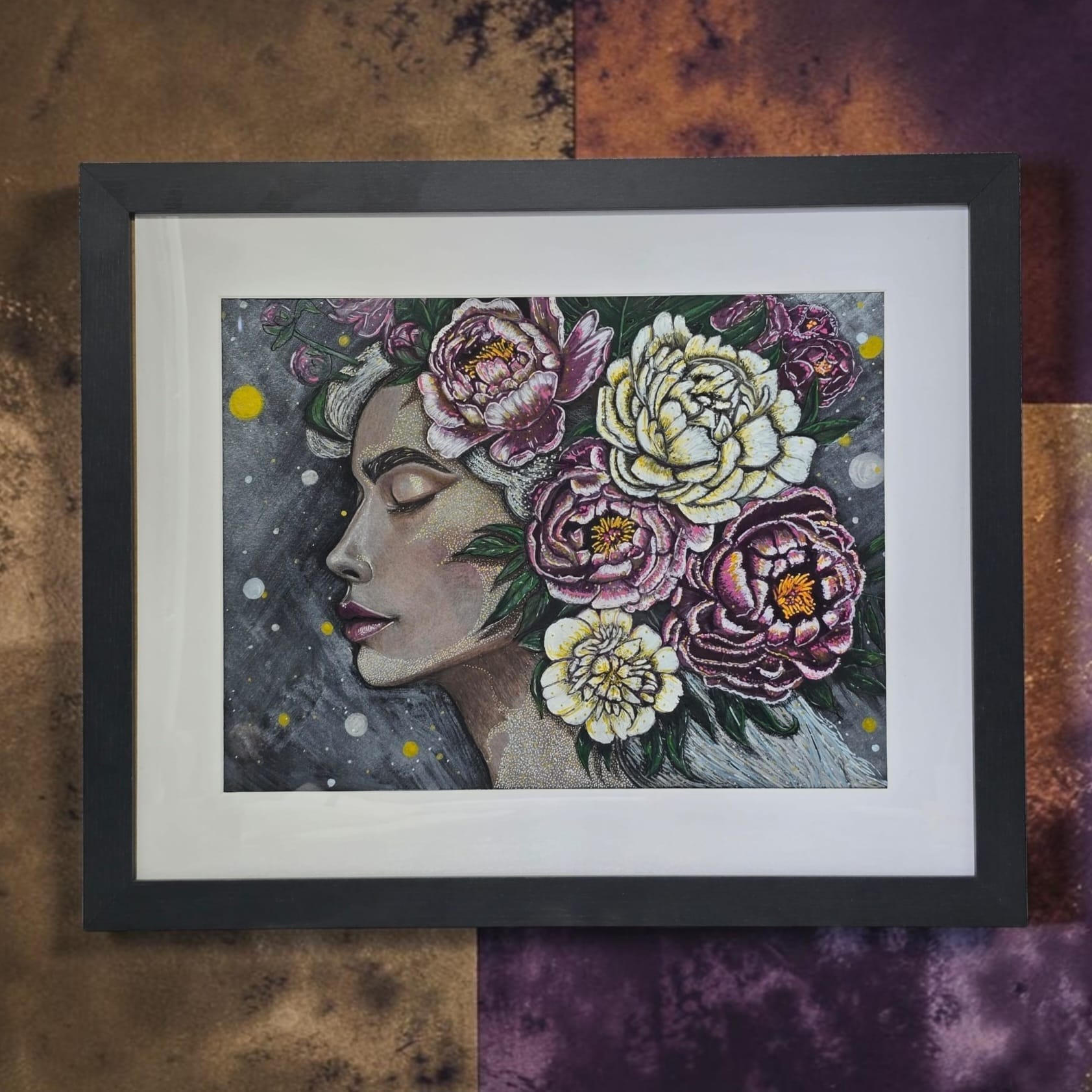 Moondust Original - Watercolour and Acrylics on Paper