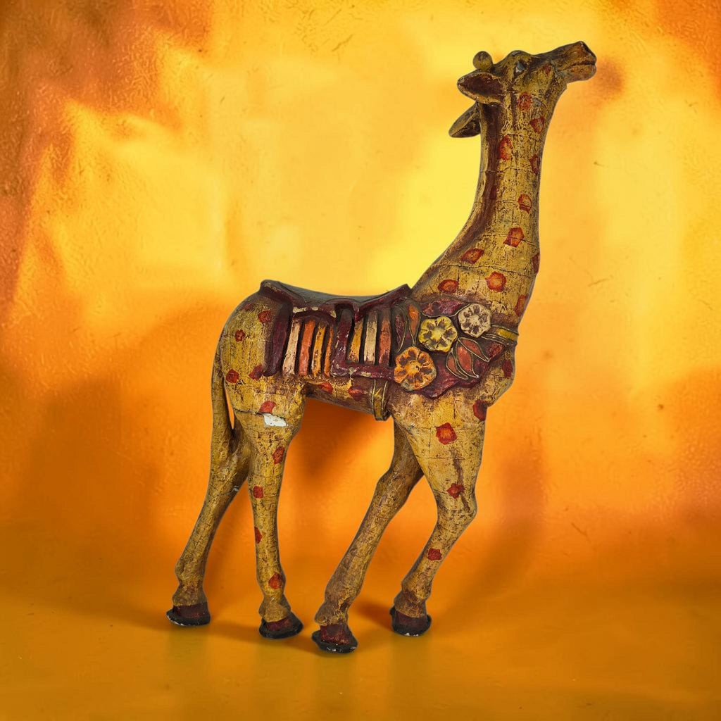 Folk Art Papier-mache Giraffe
