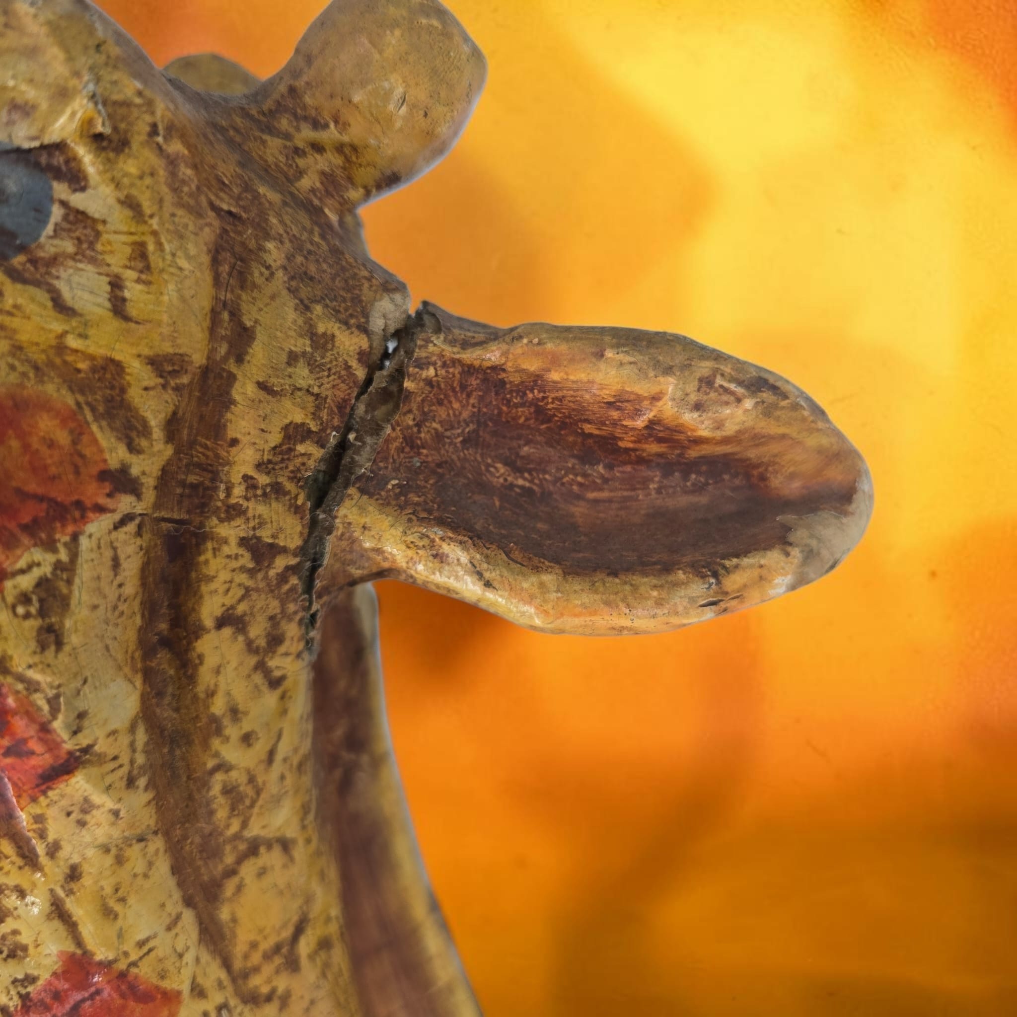 Folk Art Papier-mache Giraffe