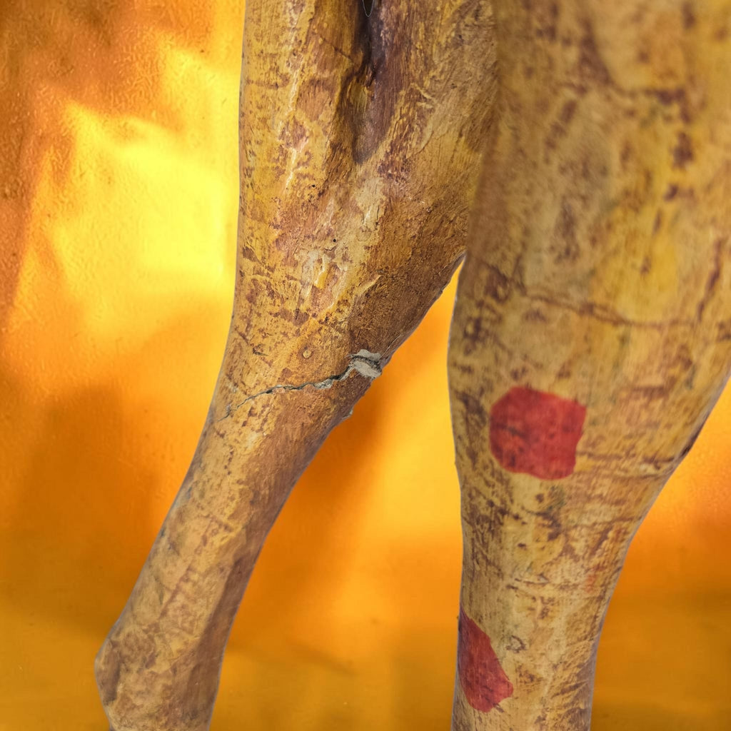 Folk Art Papier-mache Giraffe