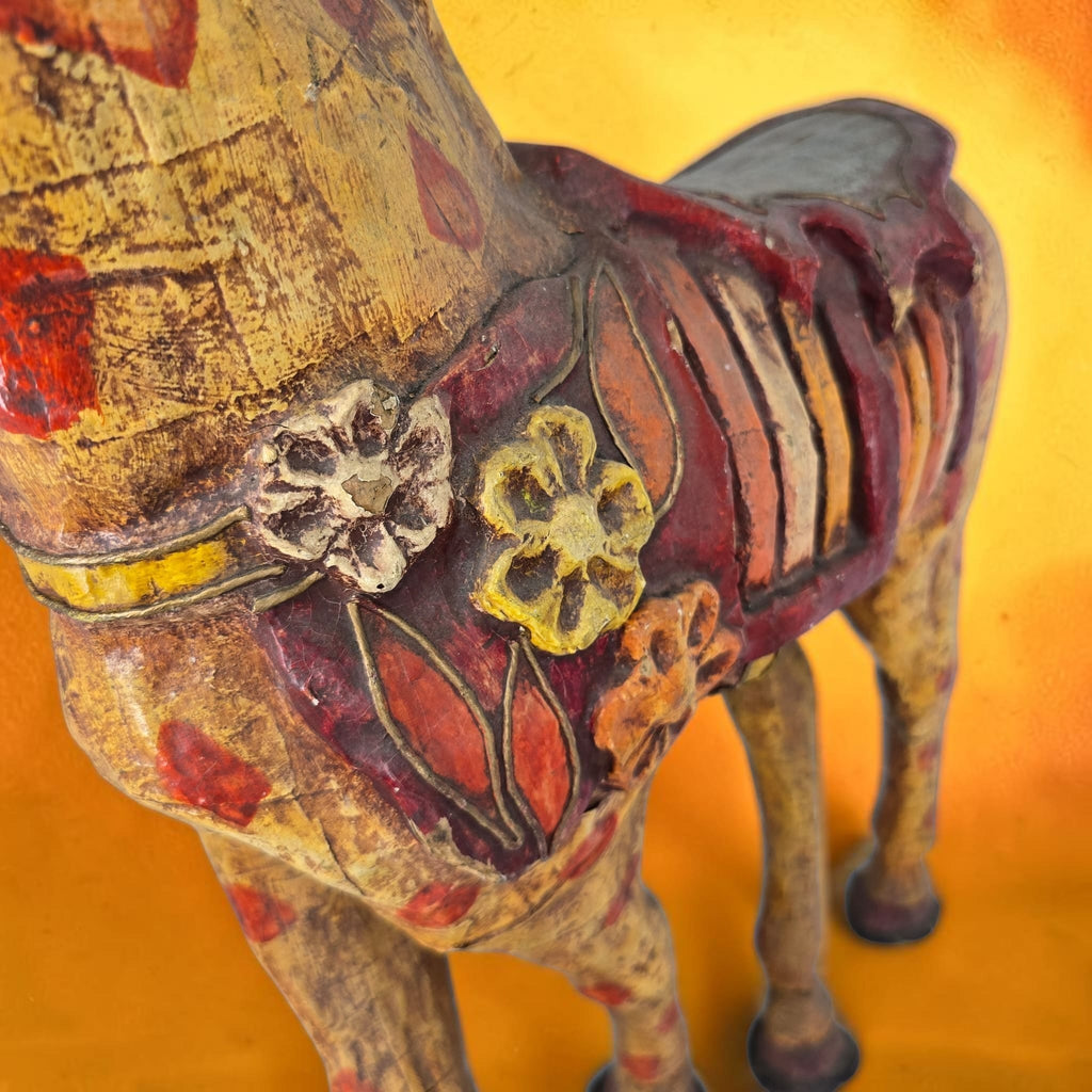 Folk Art Papier-mache Giraffe