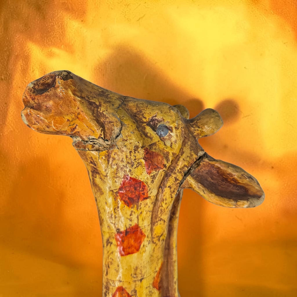 Folk Art Papier-mache Giraffe