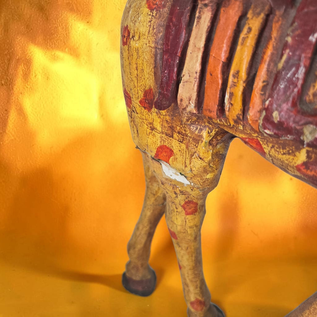 Folk Art Papier-mache Giraffe