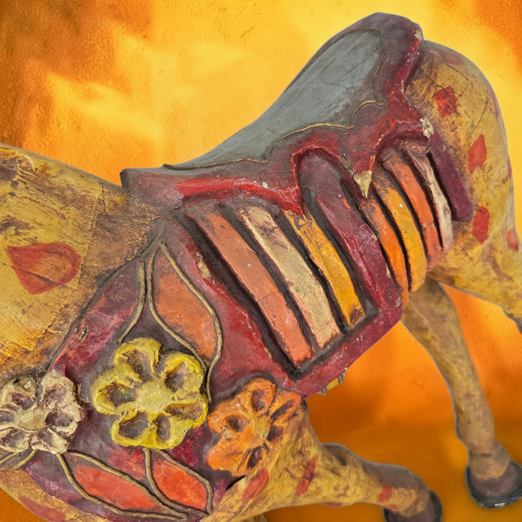 Folk Art Papier-mache Giraffe