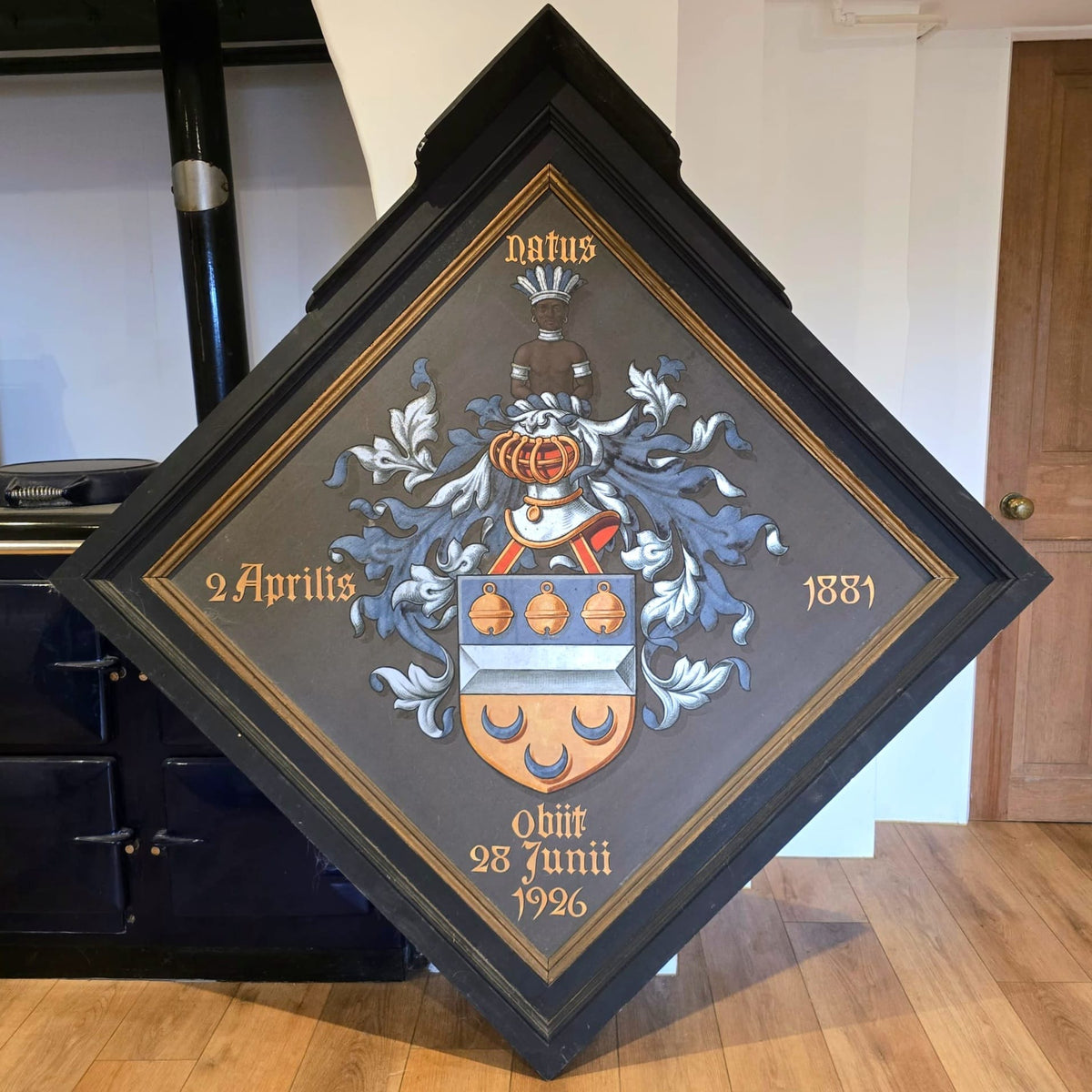 Belgian Funerary Hatchment - Van den Hecke - 1926