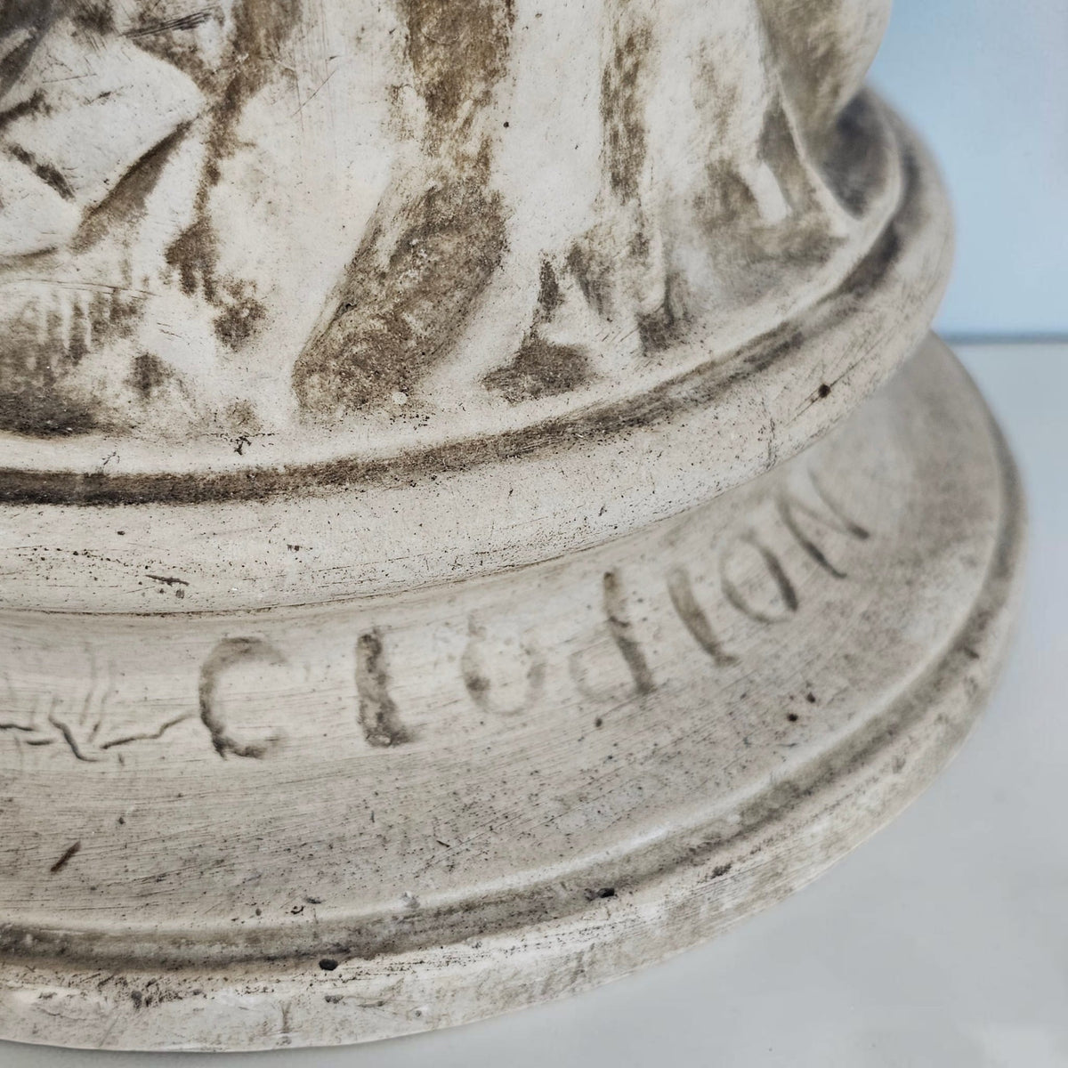 Neoclassical Plaster Figures After Clodion - Bacchante & Hebe Nymphs