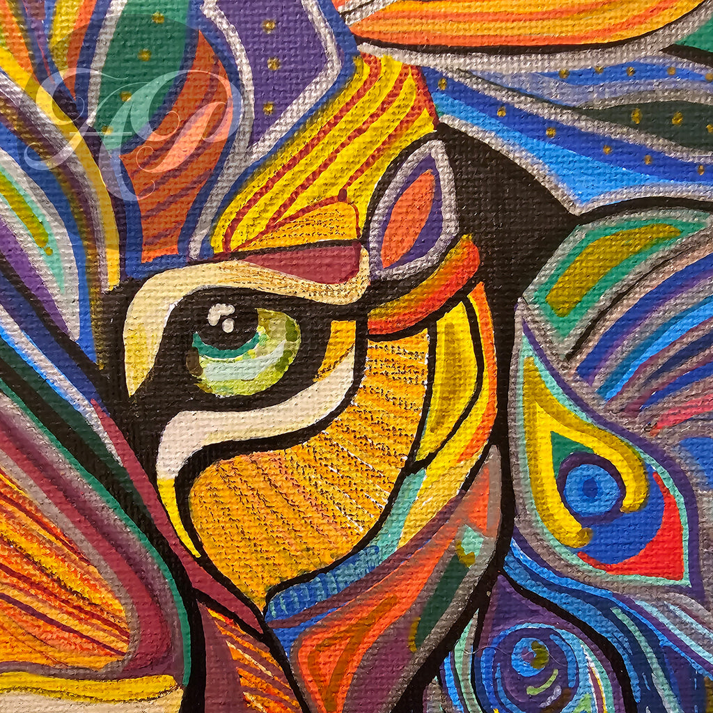 Kaleidolion Original - Mixed Media on Canvas