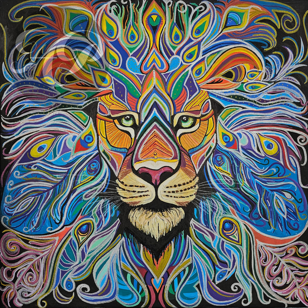 Kaleidolion Original - Mixed Media on Canvas