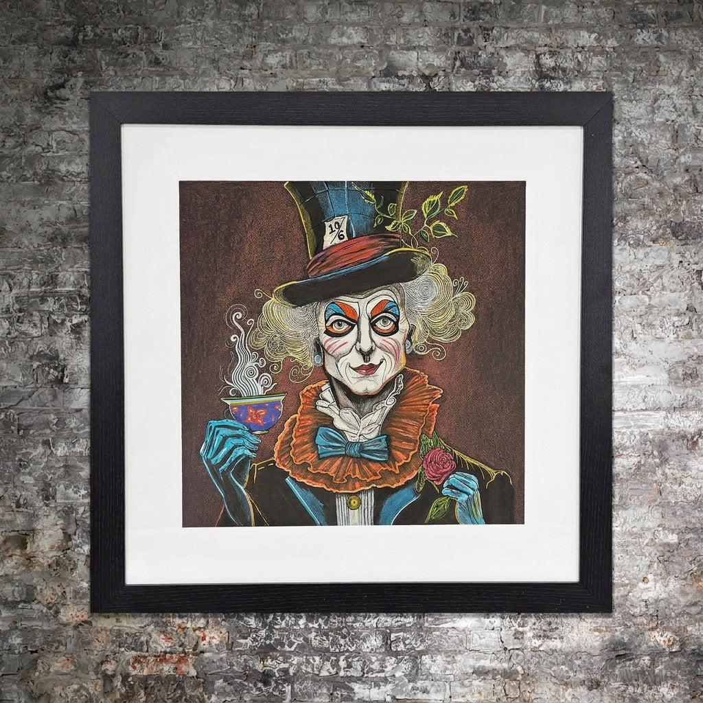 Mad Hatter Original - Mixed Media on Paper