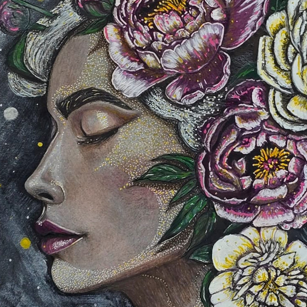Moondust Original - Watercolour and Acrylics on Paper