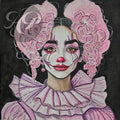 Pinkie's Clown Original - Multimedia on Canvas