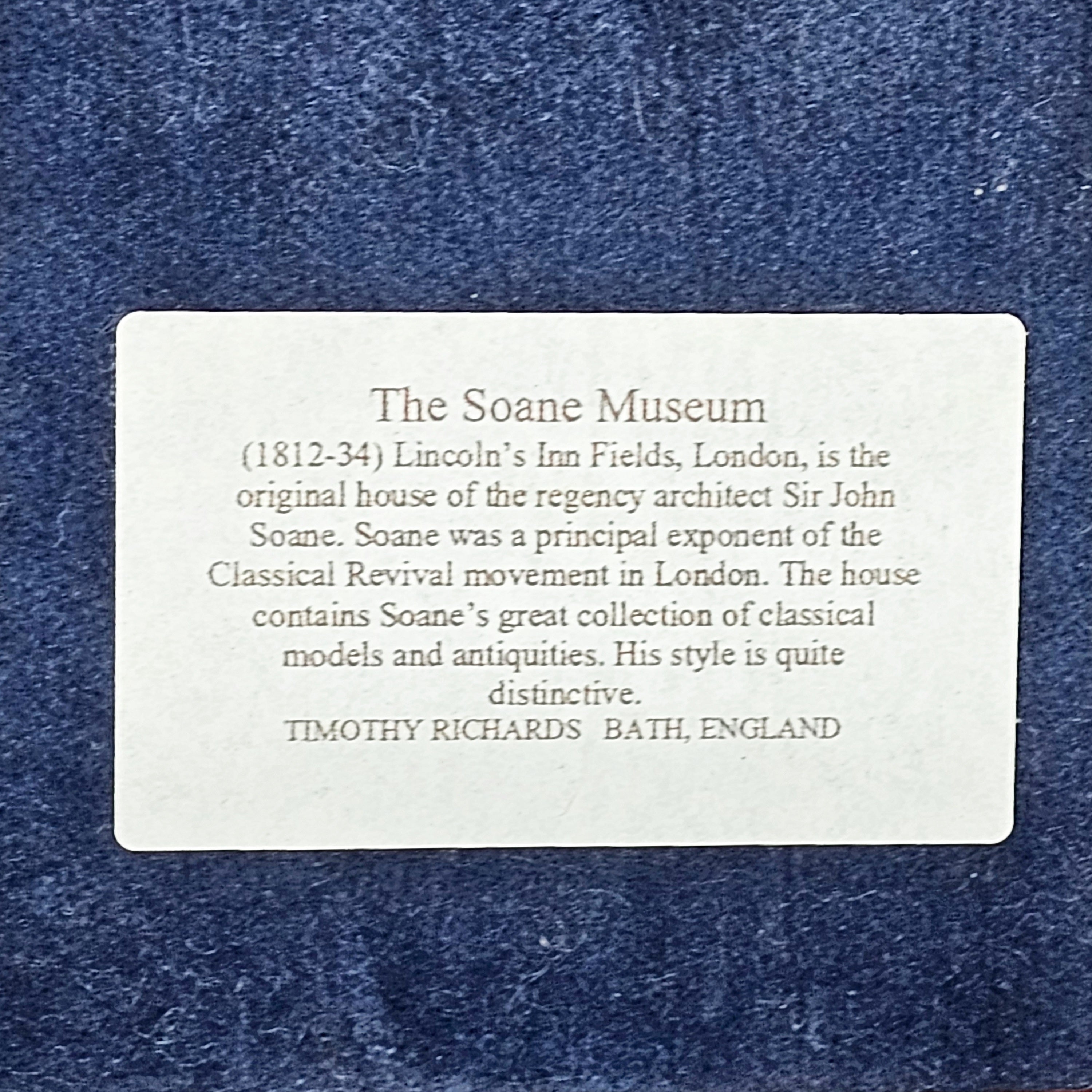 The Soane Museum Architectural Model