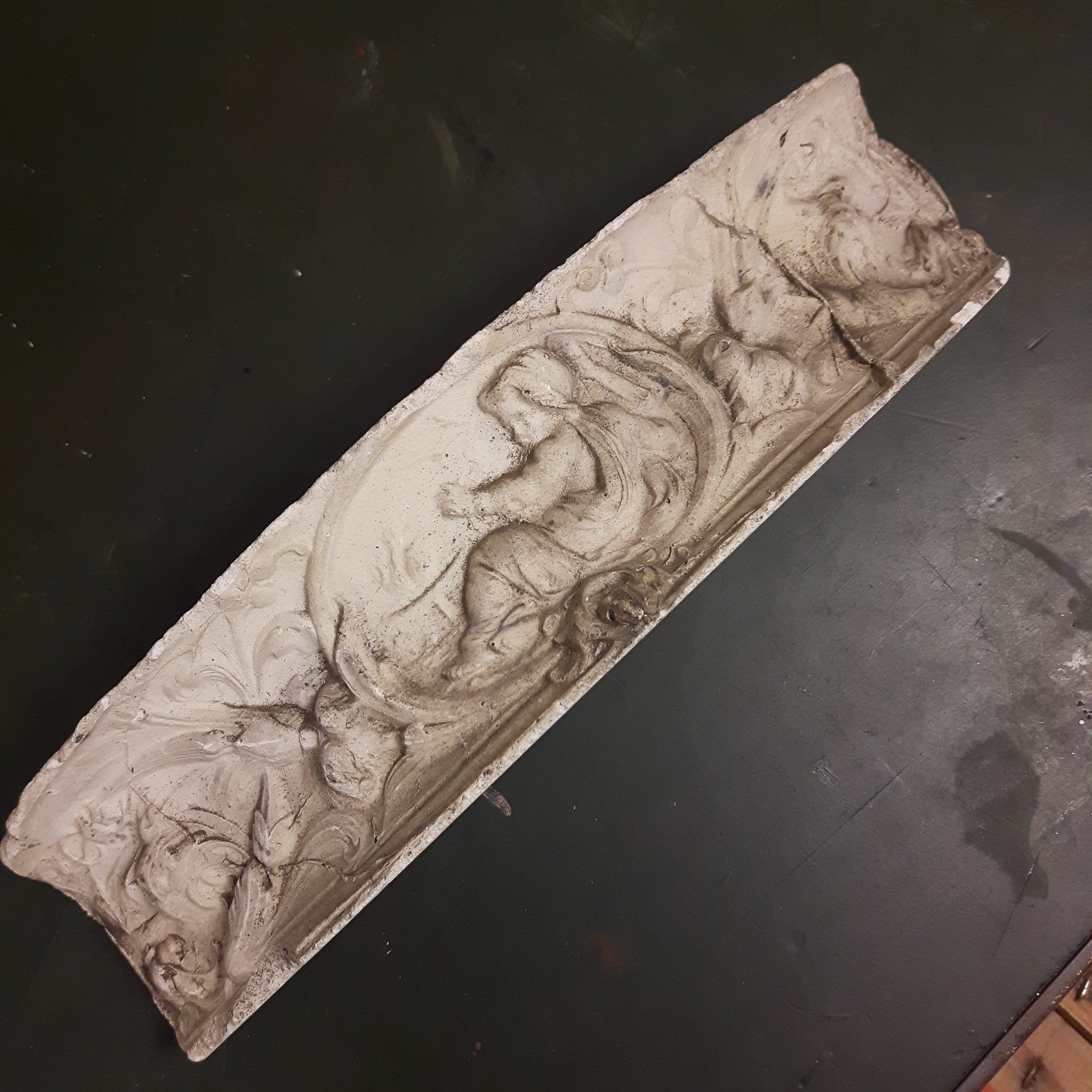 Antique Plaster Relief Plaque