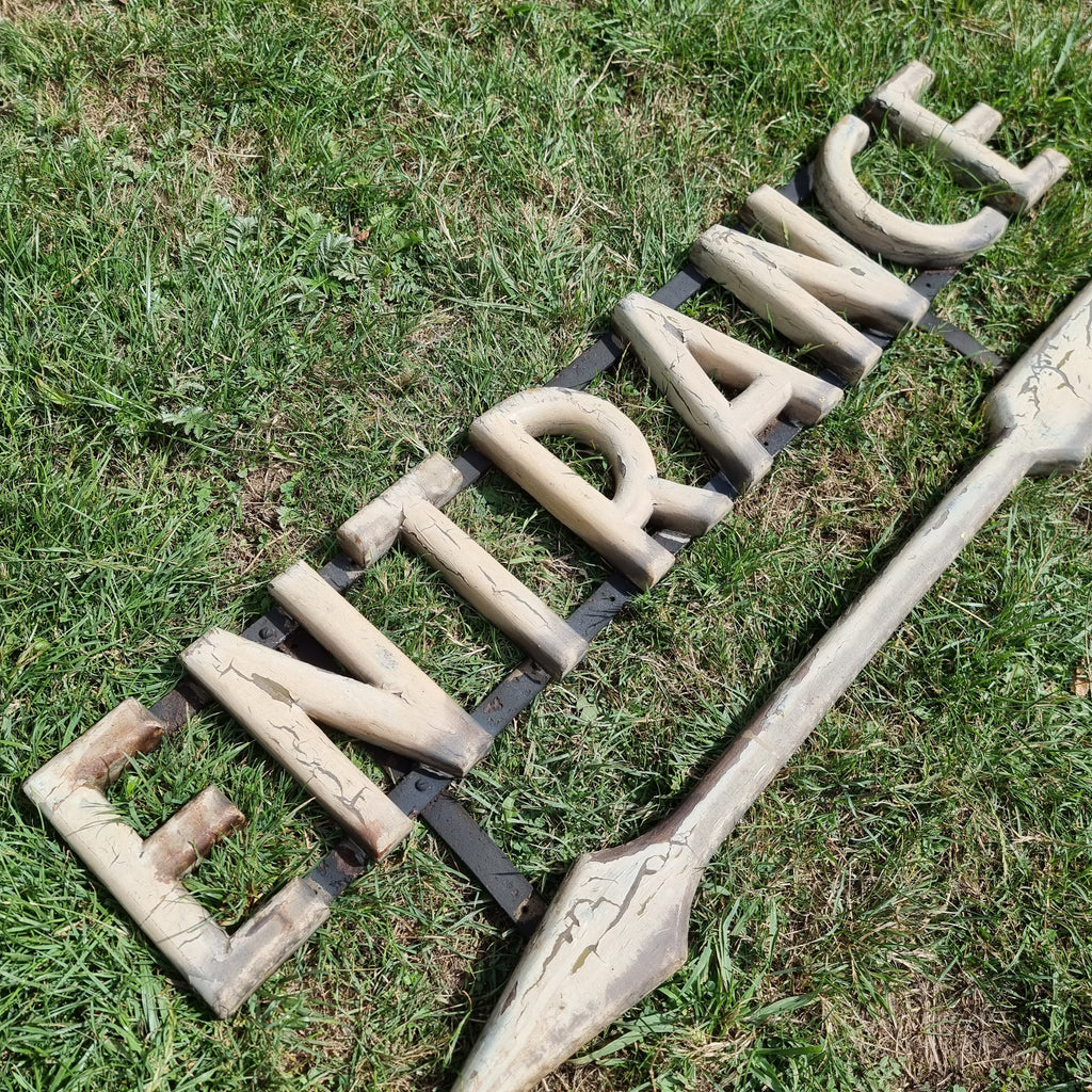Hanging Railway Entrance Sign