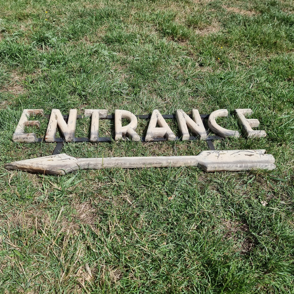 Hanging Railway Entrance Sign