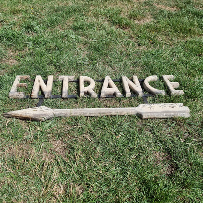 Hanging Railway Entrance Sign