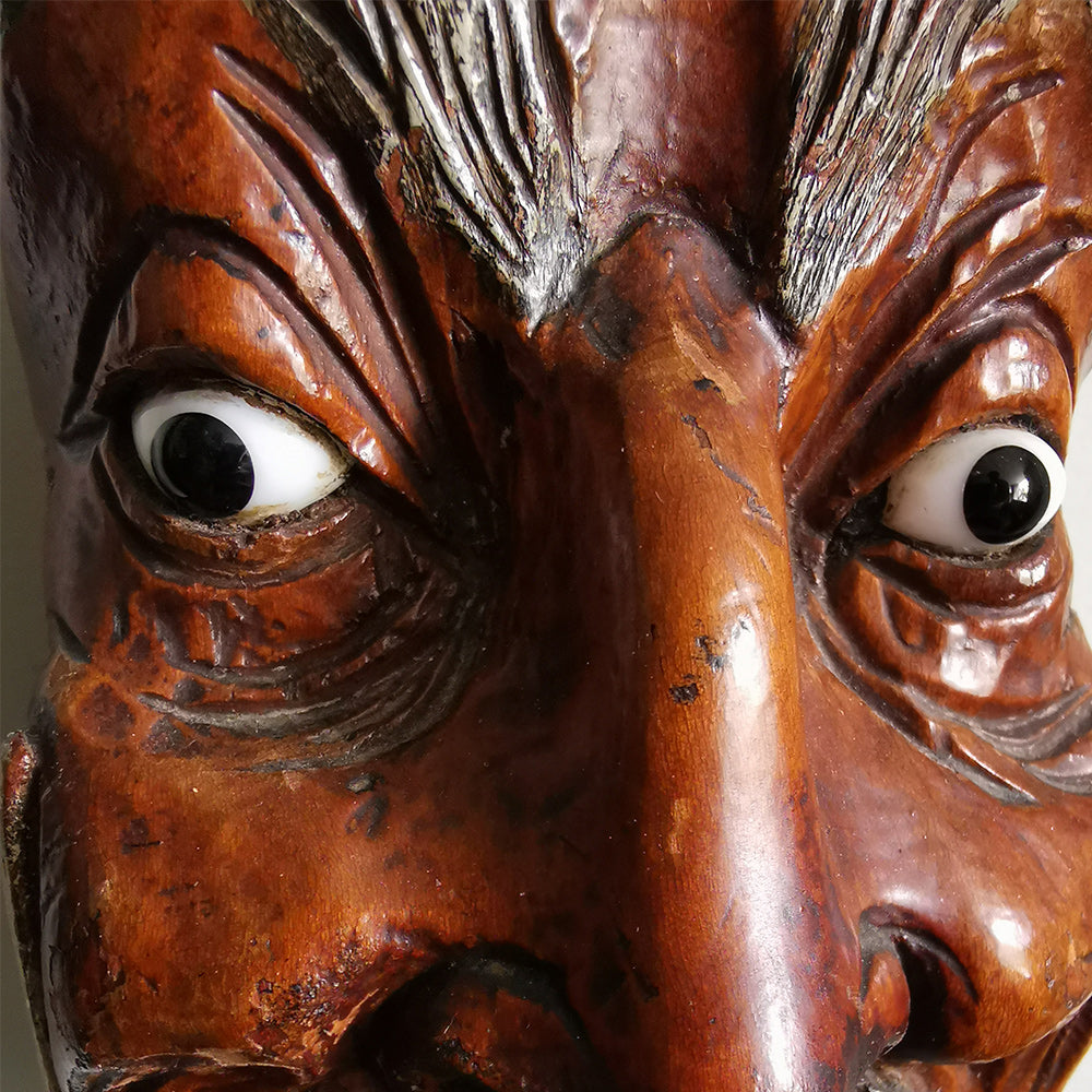 Japanese Noh Theatre Puppet Head
