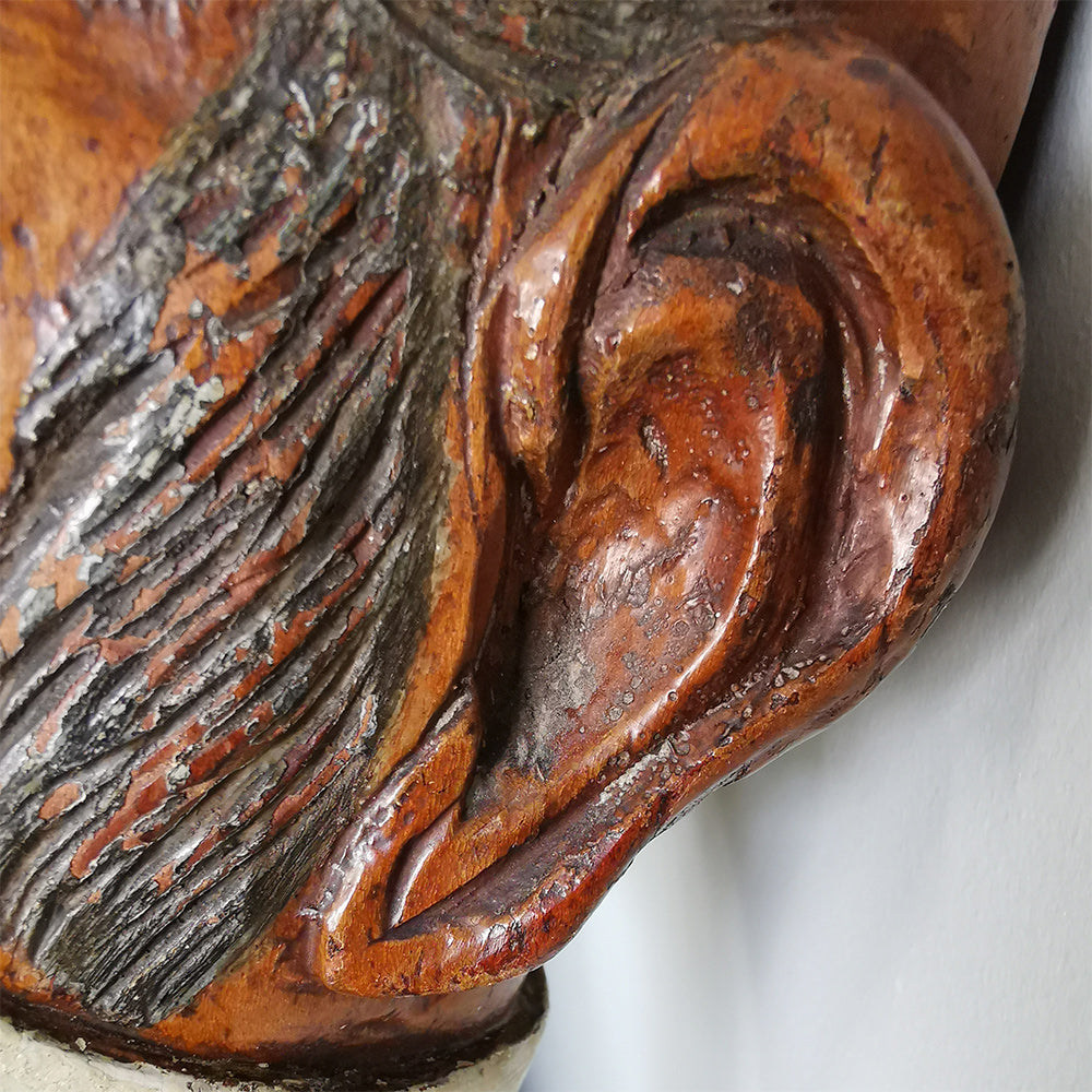 Japanese Noh Theatre Puppet Head