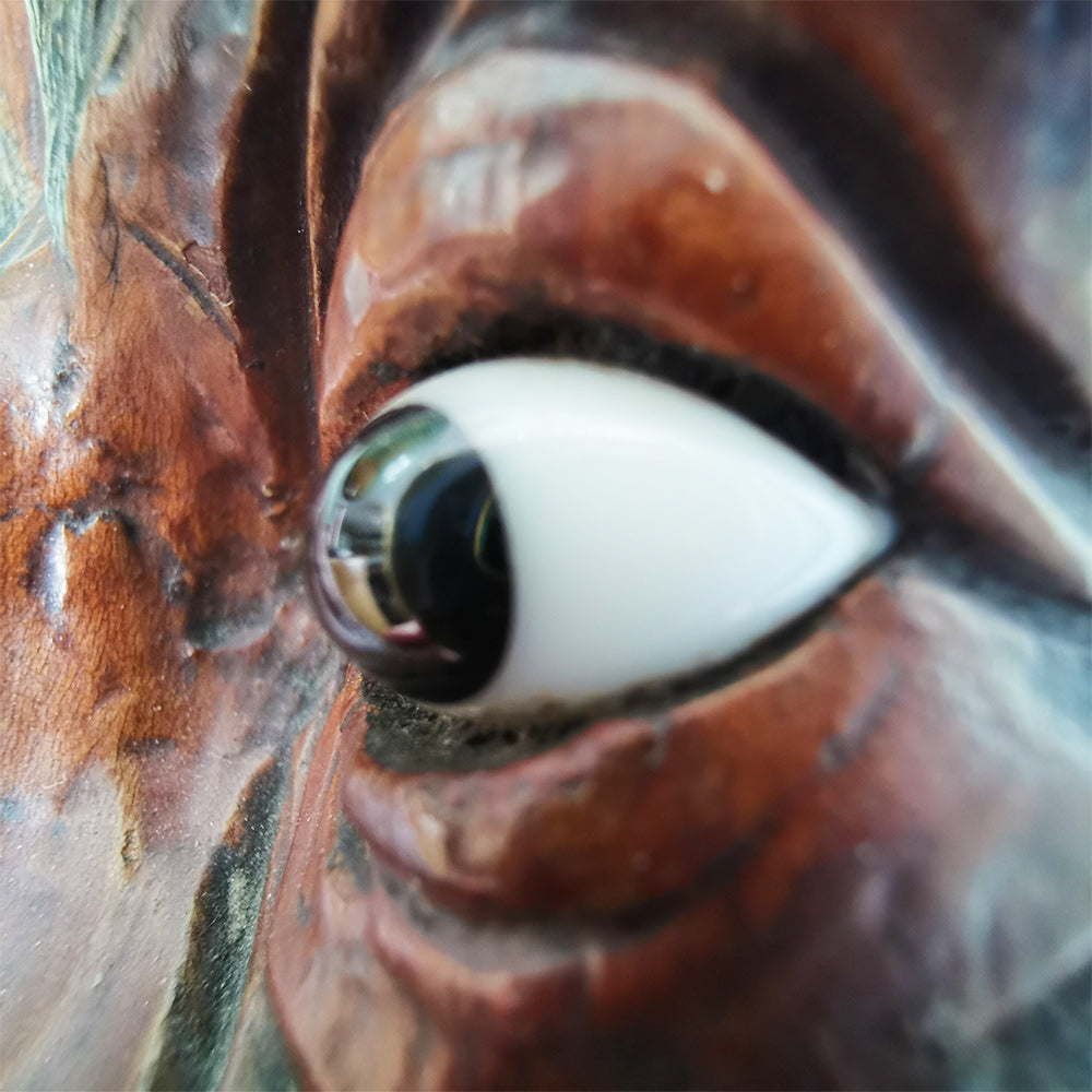 Japanese Noh Theatre Puppet Head
