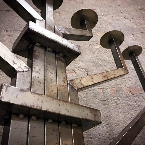 Brutalist Menorah