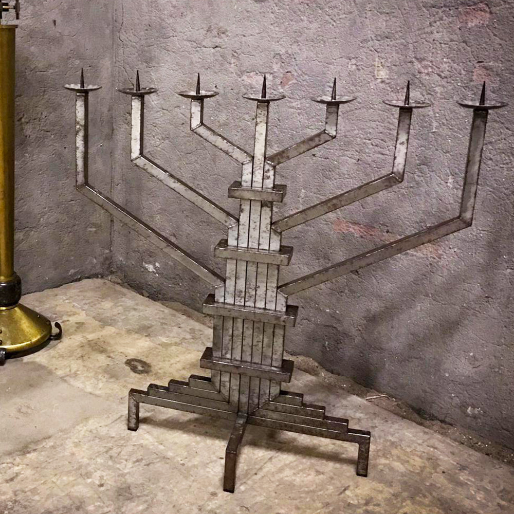 Brutalist Menorah