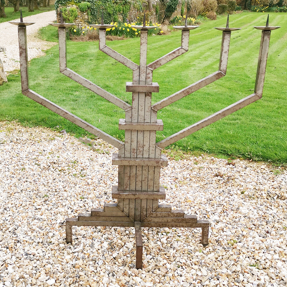 Brutalist Menorah