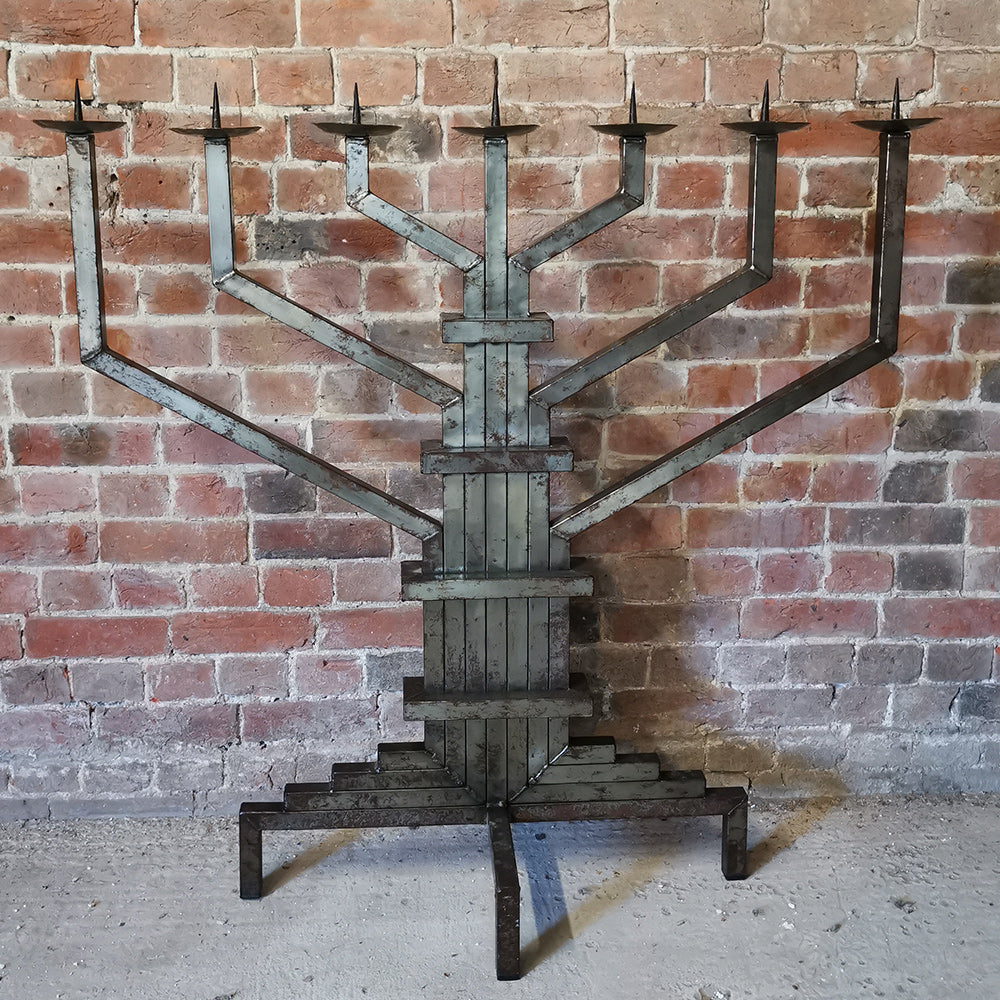 Brutalist Menorah