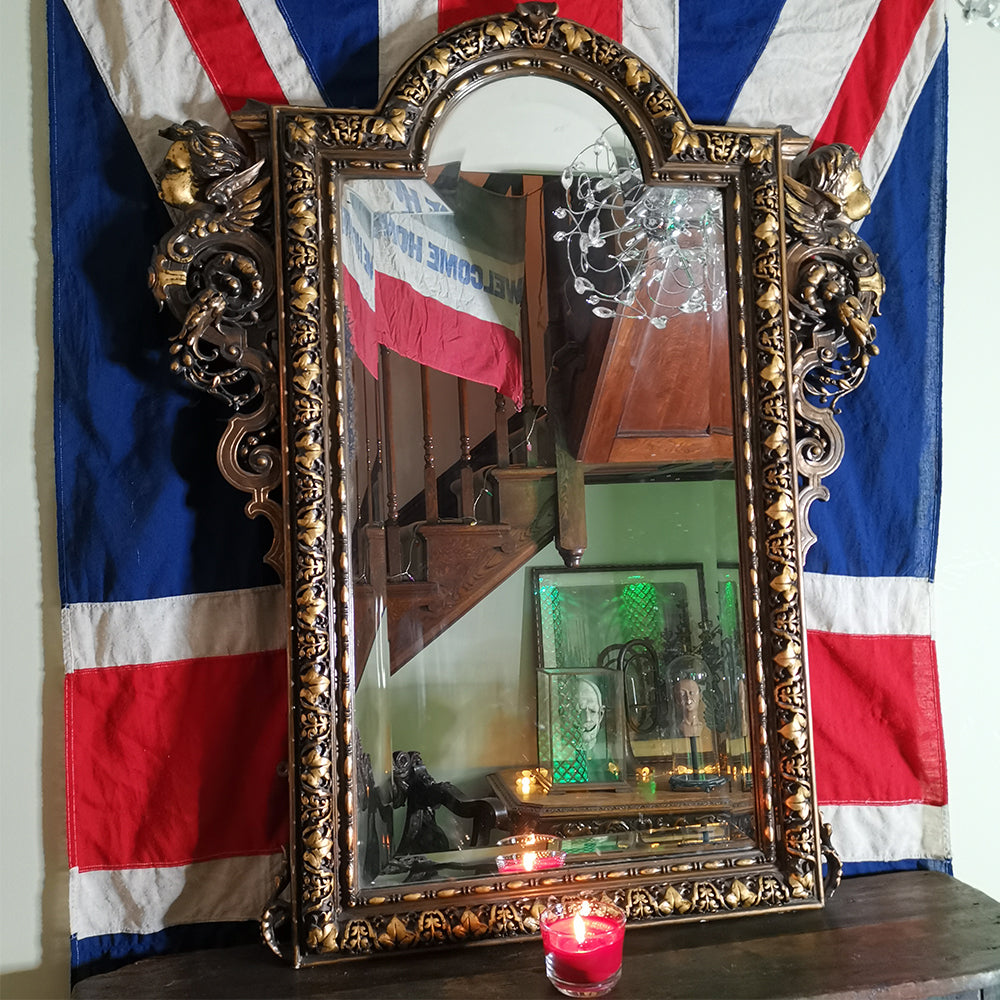 Giltwood & Gesso Cherub Mirror