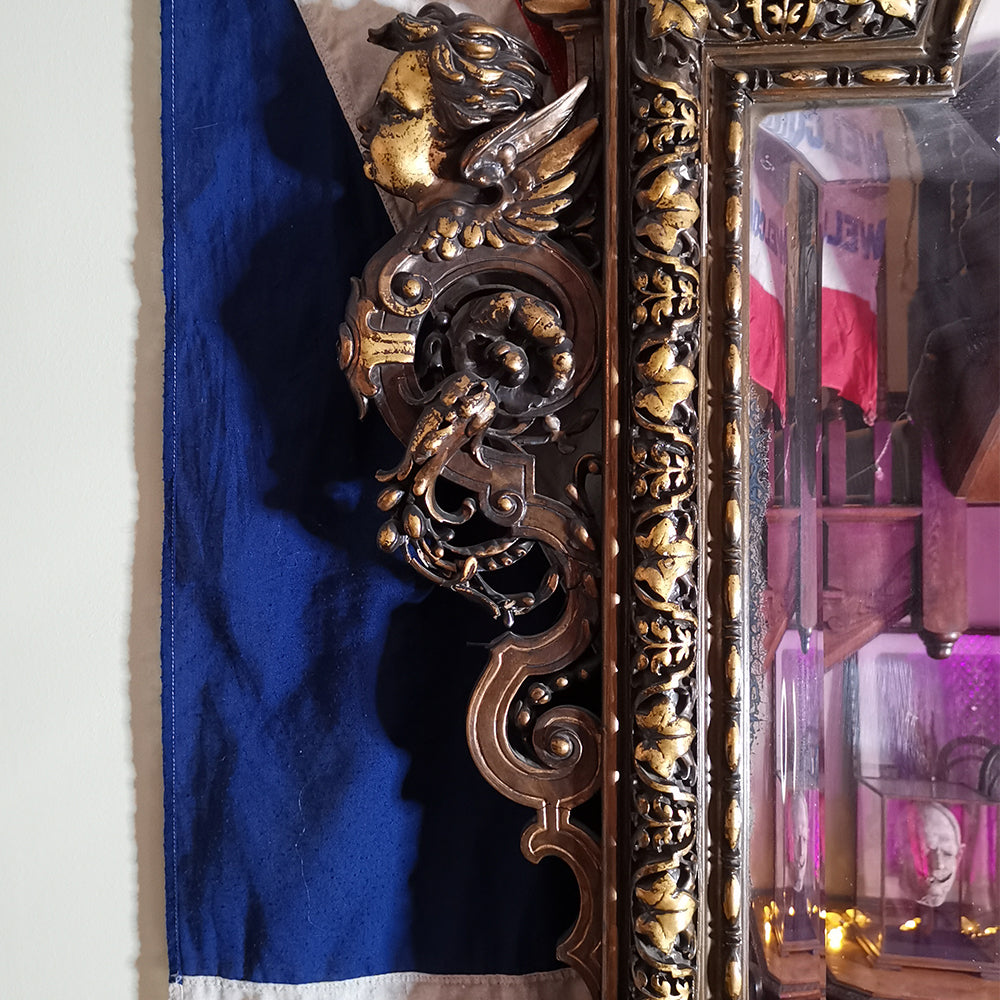 Giltwood & Gesso Cherub Mirror